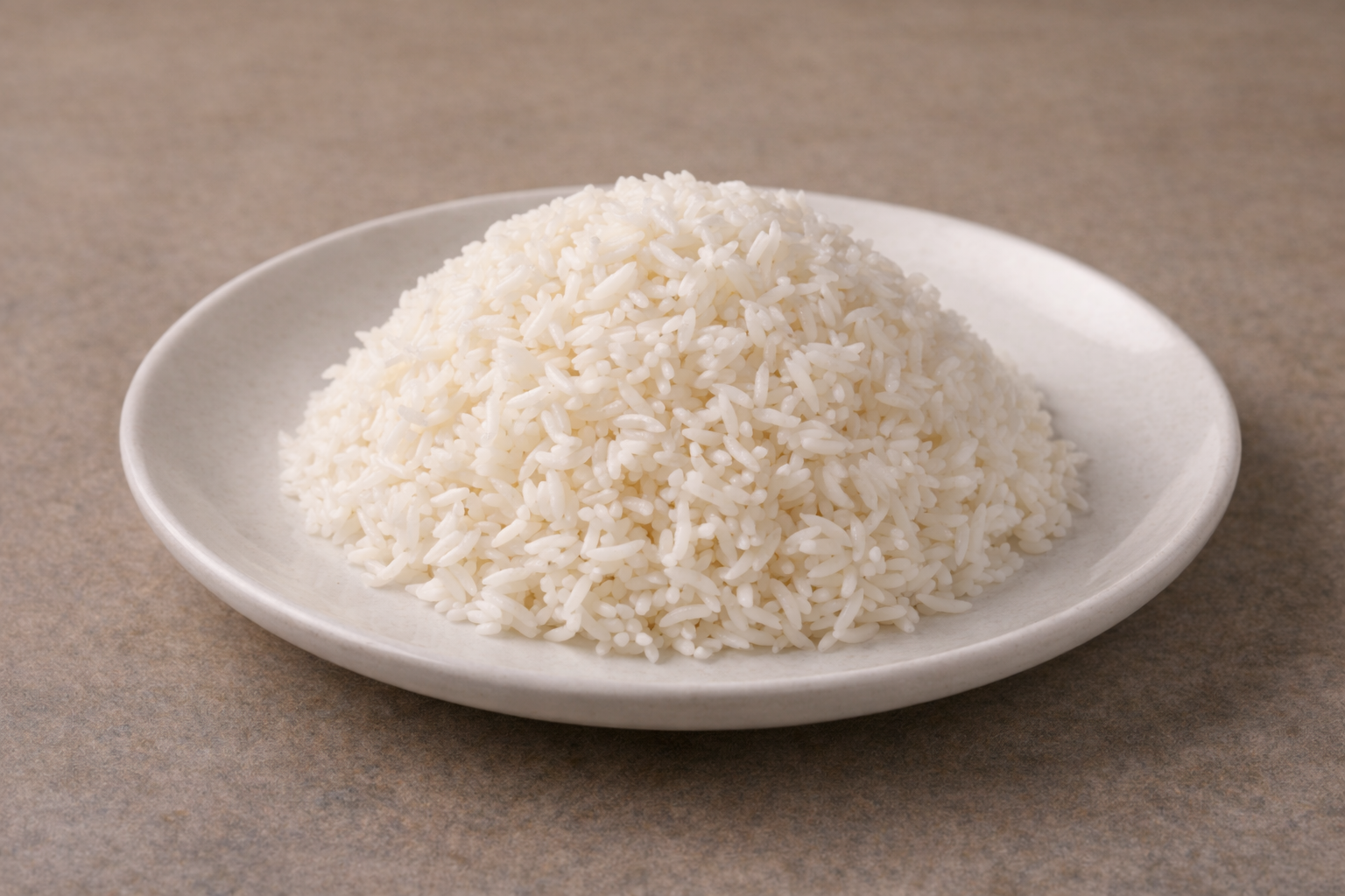 Fluffy plain steamed white rice for a Bangladeshi meal